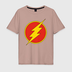 Мужская футболка оверсайз Flash logo