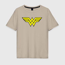 Мужская футболка оверсайз Wonder woman logo