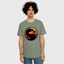 Футболка оверсайз мужская Mortal Kombat, цвет: авокадо — фото 2