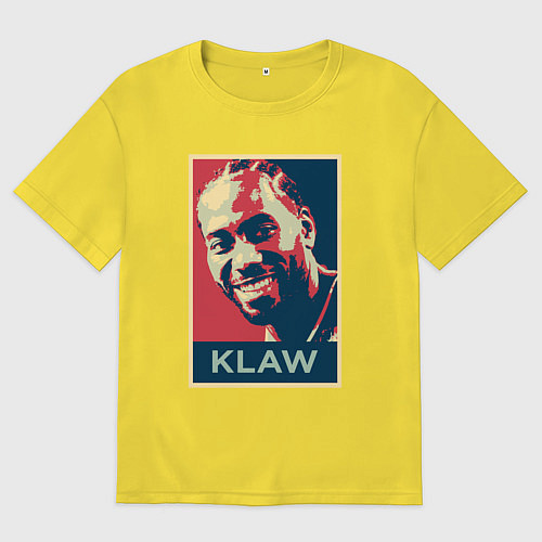 Мужская футболка оверсайз Кавай / Желтый – фото 1