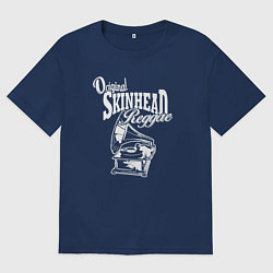Футболка оверсайз мужская Skinhead reggae, цвет: тёмно-синий