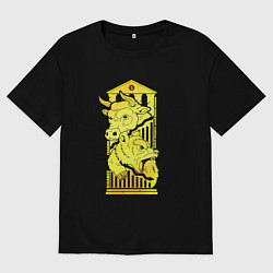 Футболка оверсайз мужская Опытный инвестор, цвет: черный