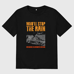 Футболка оверсайз мужская Creedence old rock, цвет: черный