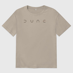 Футболка оверсайз мужская Dune logo, цвет: миндальный
