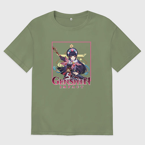 Мужская футболка оверсайз Юнь Цзинь / Авокадо – фото 1