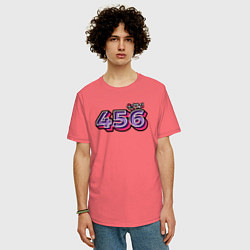 Футболка оверсайз мужская Игрок 456, цвет: коралловый — фото 2