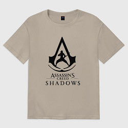 Футболка оверсайз мужская Assassins Shadow, цвет: миндальный