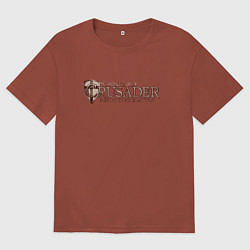 Футболка оверсайз мужская Stronghold Crusader, цвет: кирпичный