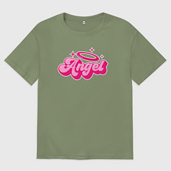 Футболка оверсайз мужская Angel vibe, цвет: авокадо