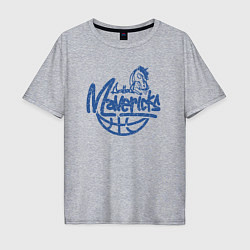 Футболка оверсайз мужская Team Dallas Mavericks, цвет: меланж