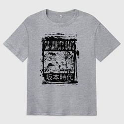 Футболка оверсайз мужская Герои из дни сакамото, цвет: меланж