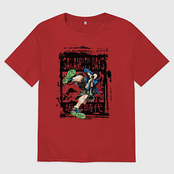 Футболка оверсайз мужская Хейсуки Масимо из Дни сакамото, цвет: красный