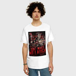 Футболка оверсайз мужская Шао Кан - не смеши меня - Mortal Kombat, цвет: белый — фото 2