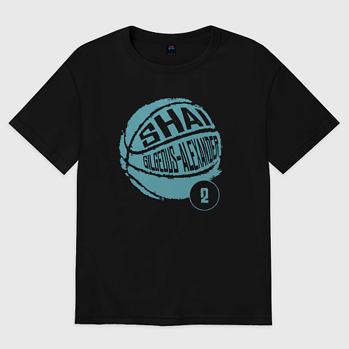 Мужская футболка оверсайз Шей - Оклахома / Черный – фото 1