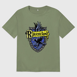 Футболка оверсайз мужская Ravenclaw emblem, цвет: авокадо