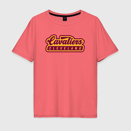 Мужская футболка оверсайз Cavaliers Cleveland / Коралловый – фото 1