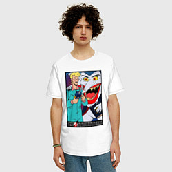 Футболка оверсайз мужская Ghostbusters - Egon and goblin, цвет: белый — фото 2