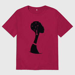 Футболка оверсайз мужская Woman Africa, цвет: маджента