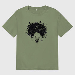 Футболка оверсайз мужская Spring girl, цвет: авокадо