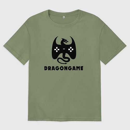 Мужская футболка оверсайз Игра дракона / Авокадо – фото 1