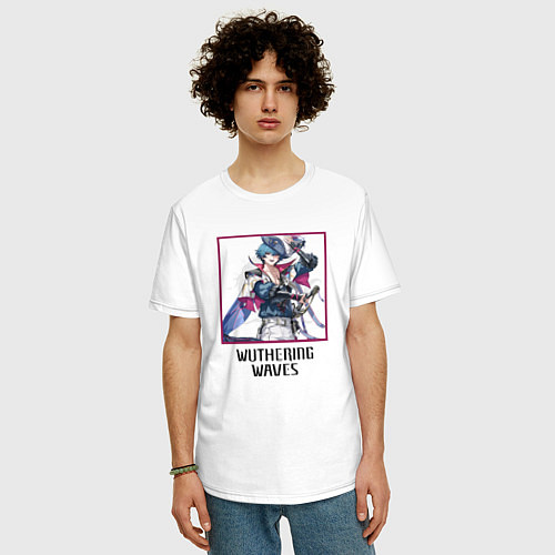 Мужская футболка оверсайз Брант / Белый – фото 3