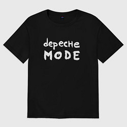 Футболка оверсайз мужская Depeche Mode - sofad logo, цвет: черный