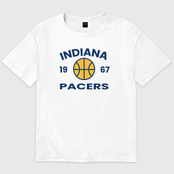 Футболка оверсайз мужская 1967 - Pacers, цвет: белый