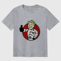 Футболка оверсайз мужская Vault storm trooper, цвет: меланж