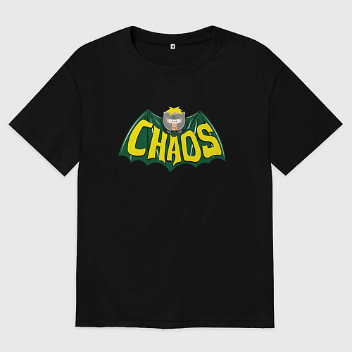 Мужская футболка оверсайз Профессор Хаос / Черный – фото 1