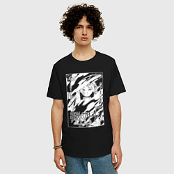 Футболка оверсайз мужская Фрирен - обложка, цвет: черный — фото 2