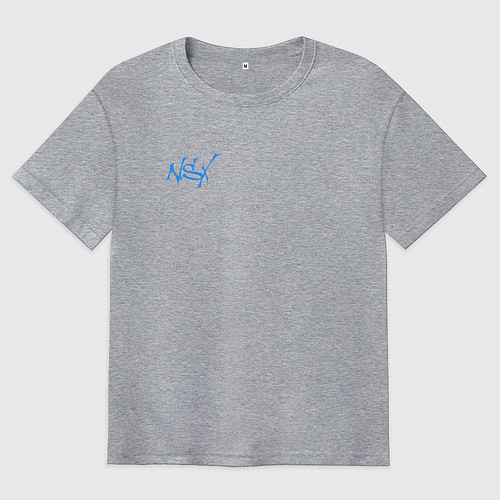 Мужская футболка оверсайз Acura NSX / Меланж – фото 1