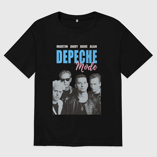 Мужская футболка оверсайз Depeche Mode Violator portrait / Черный – фото 1