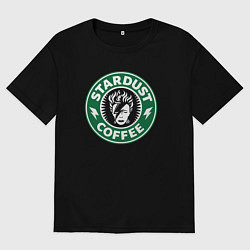 Футболка оверсайз мужская Stardust coffee, цвет: черный