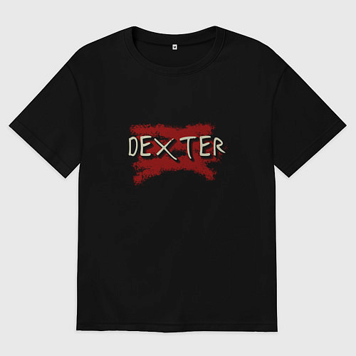 Мужская футболка оверсайз Dexter Morgan - killer / Черный – фото 1