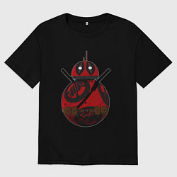 Футболка оверсайз мужская Droid Deadpool, цвет: черный
