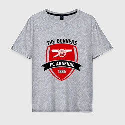 Футболка оверсайз мужская FC Arsenal: The Gunners, цвет: меланж
