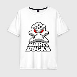 Футболка оверсайз мужская HC Anaheim Ducks, цвет: белый