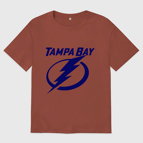 Мужская футболка оверсайз HC Tampa Bay / Кирпичный – фото 1