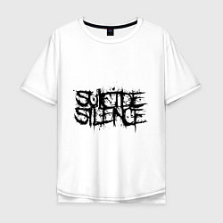Футболка оверсайз мужская Suicide Silence цвета белый — фото 1