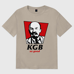 Футболка оверсайз мужская KGB: So Good, цвет: миндальный