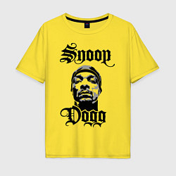 Мужская футболка оверсайз Snoop Dogg Face