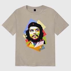 Футболка оверсайз мужская Che Guevara Art, цвет: миндальный