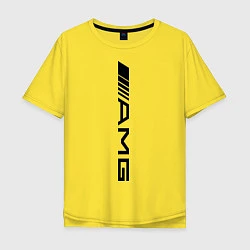 Футболка оверсайз мужская AMG, цвет: желтый