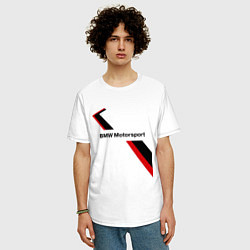 Футболка оверсайз мужская BMW: Red Motorsport, цвет: белый — фото 2