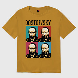Футболка оверсайз мужская Dostoevsky, цвет: горчичный