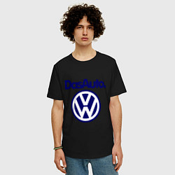 Футболка оверсайз мужская Volkswagen Das Auto, цвет: черный — фото 2