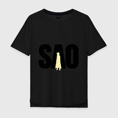 Мужская футболка оверсайз SAO / Черный – фото 1