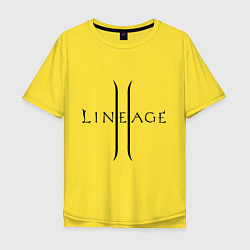 Футболка оверсайз мужская Lineage logo, цвет: желтый