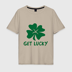 Мужская футболка оверсайз Get lucky