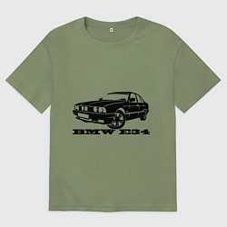 Футболка оверсайз мужская BMW e34 5 series, цвет: авокадо